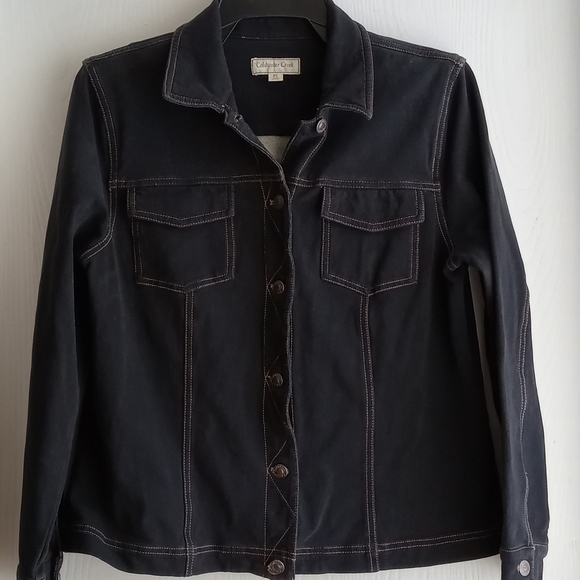 Coldwater Creek | Blue Cotton Denim Jacket - Picture 7 of 11